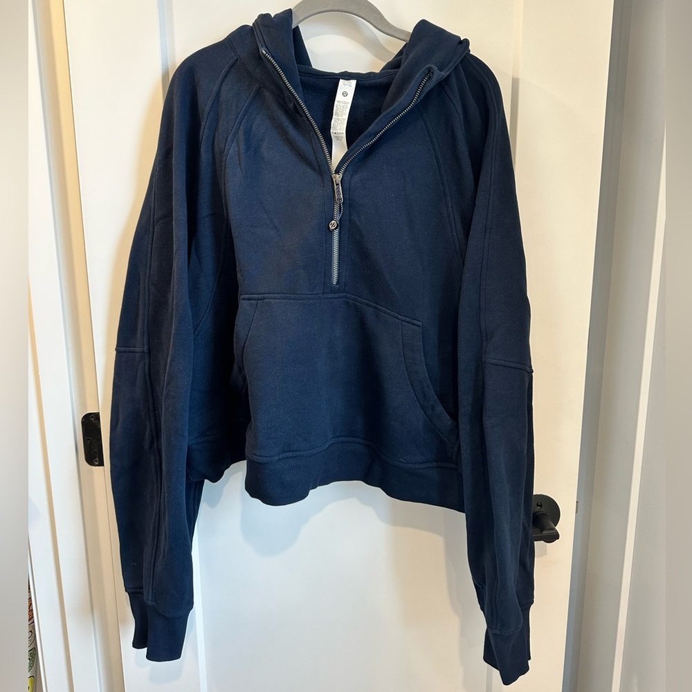 Lululemon Scuba Oversized Half-zip Hoodie in Navy